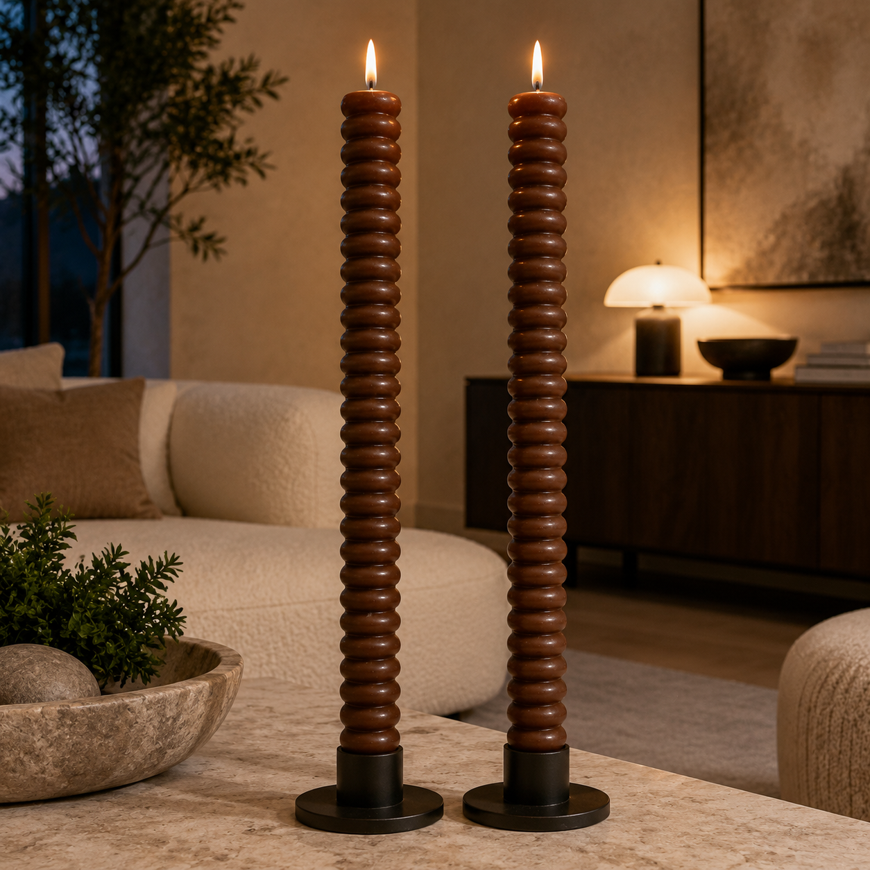 VELAS LINEAS CAFE SET2