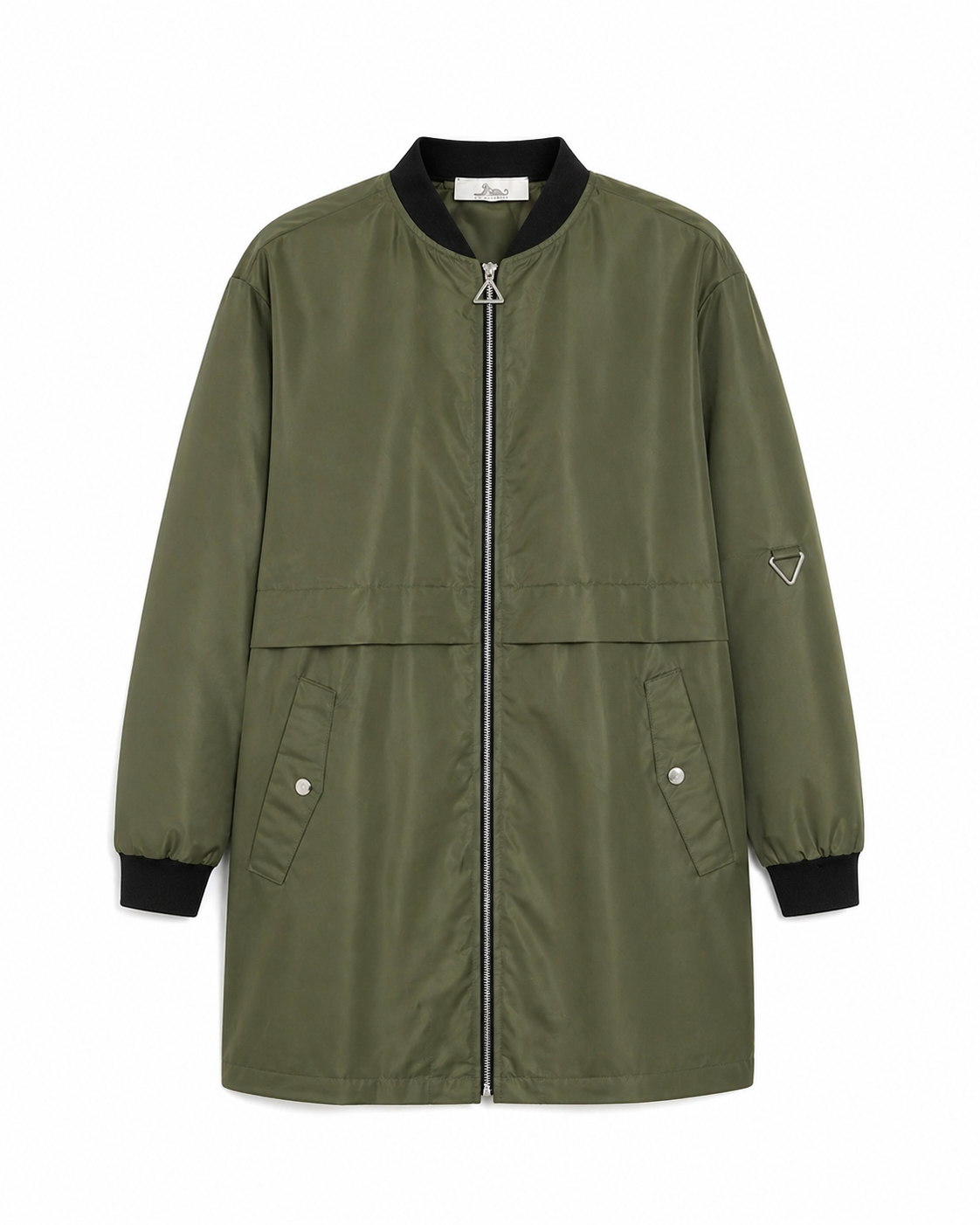 CHAQUETA LARGA VERDE