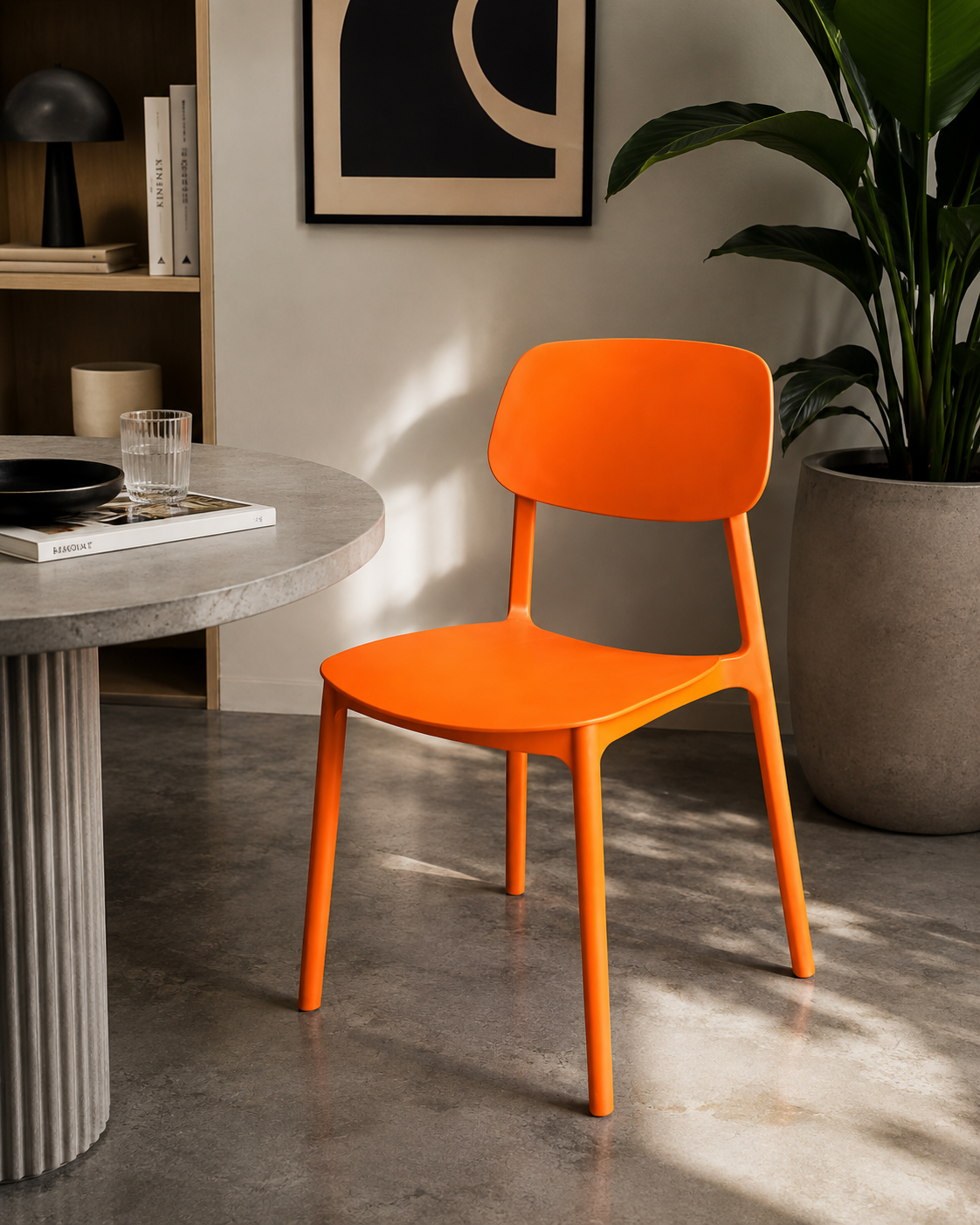 SILLA SIMPLE NARANJO