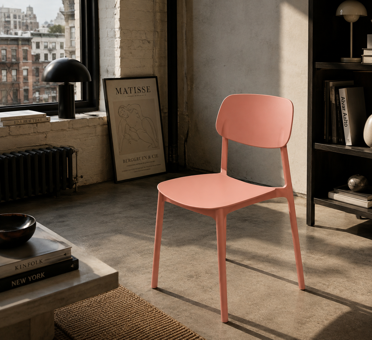 SILLA SIMPLE ROSADA