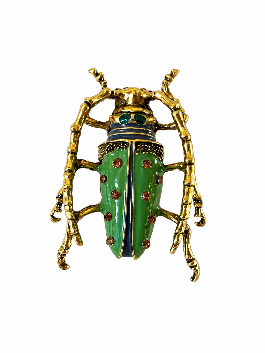 BROCHE ESCARABAJO VERDE