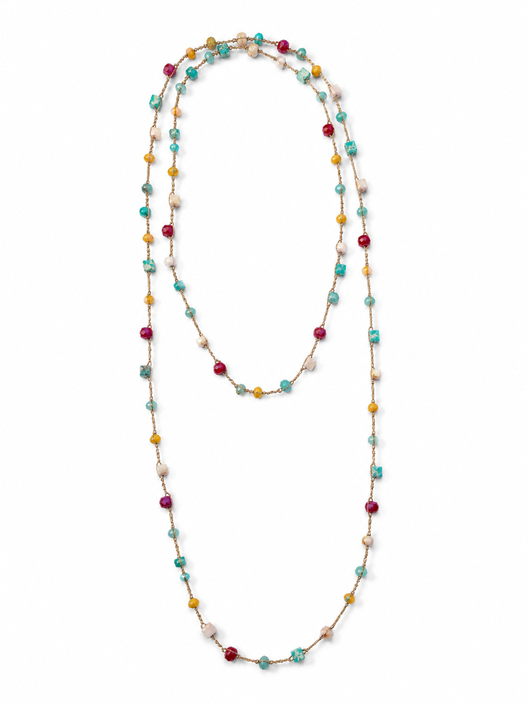 COLLAR PIEDRAS DE COLORES