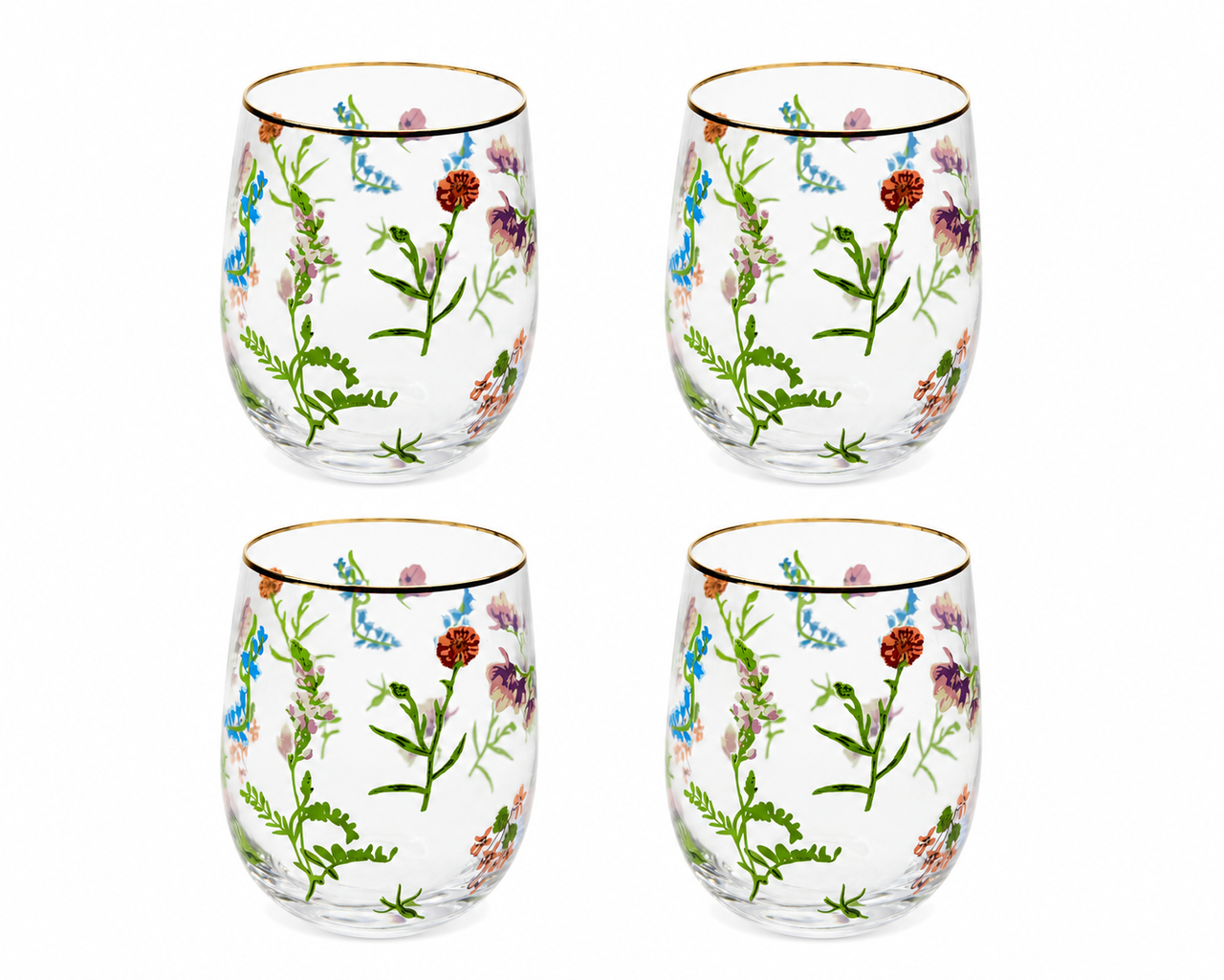 VASO FLORA SET 4