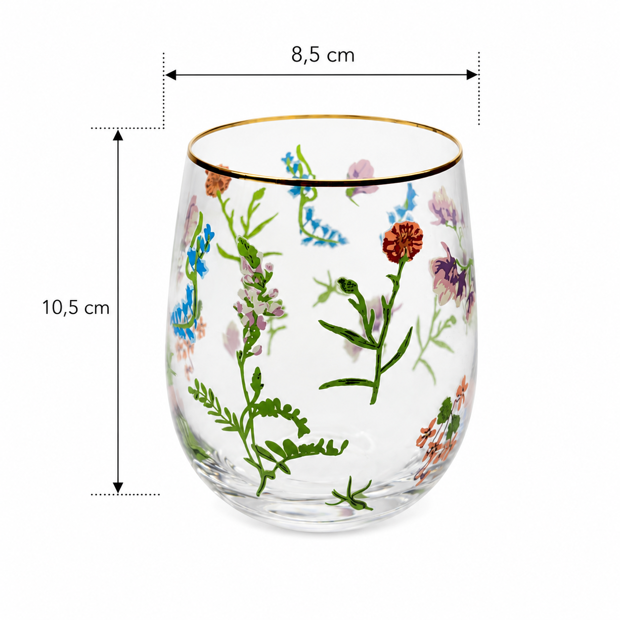 VASO FLORA SET 4
