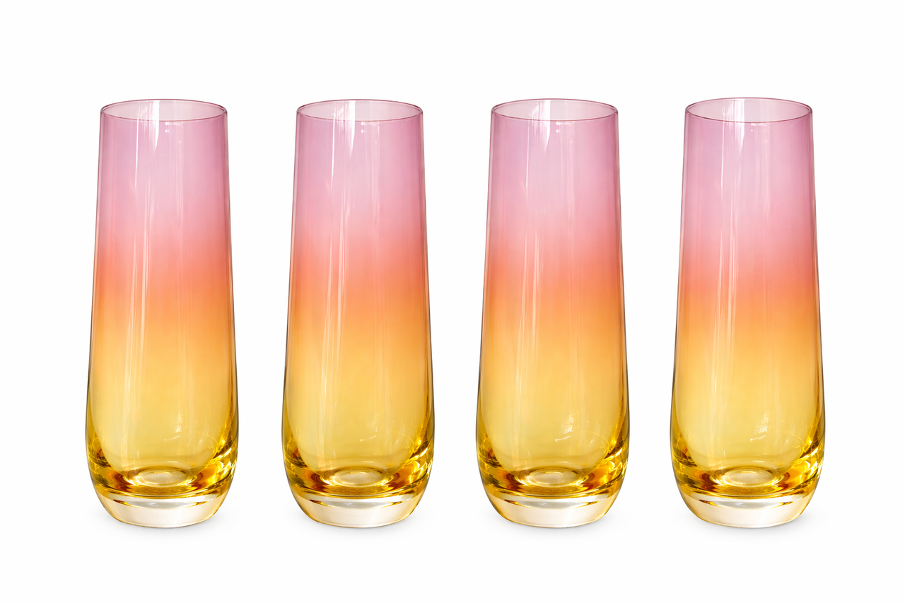 SET 4 VASOS CARIBE ALTO