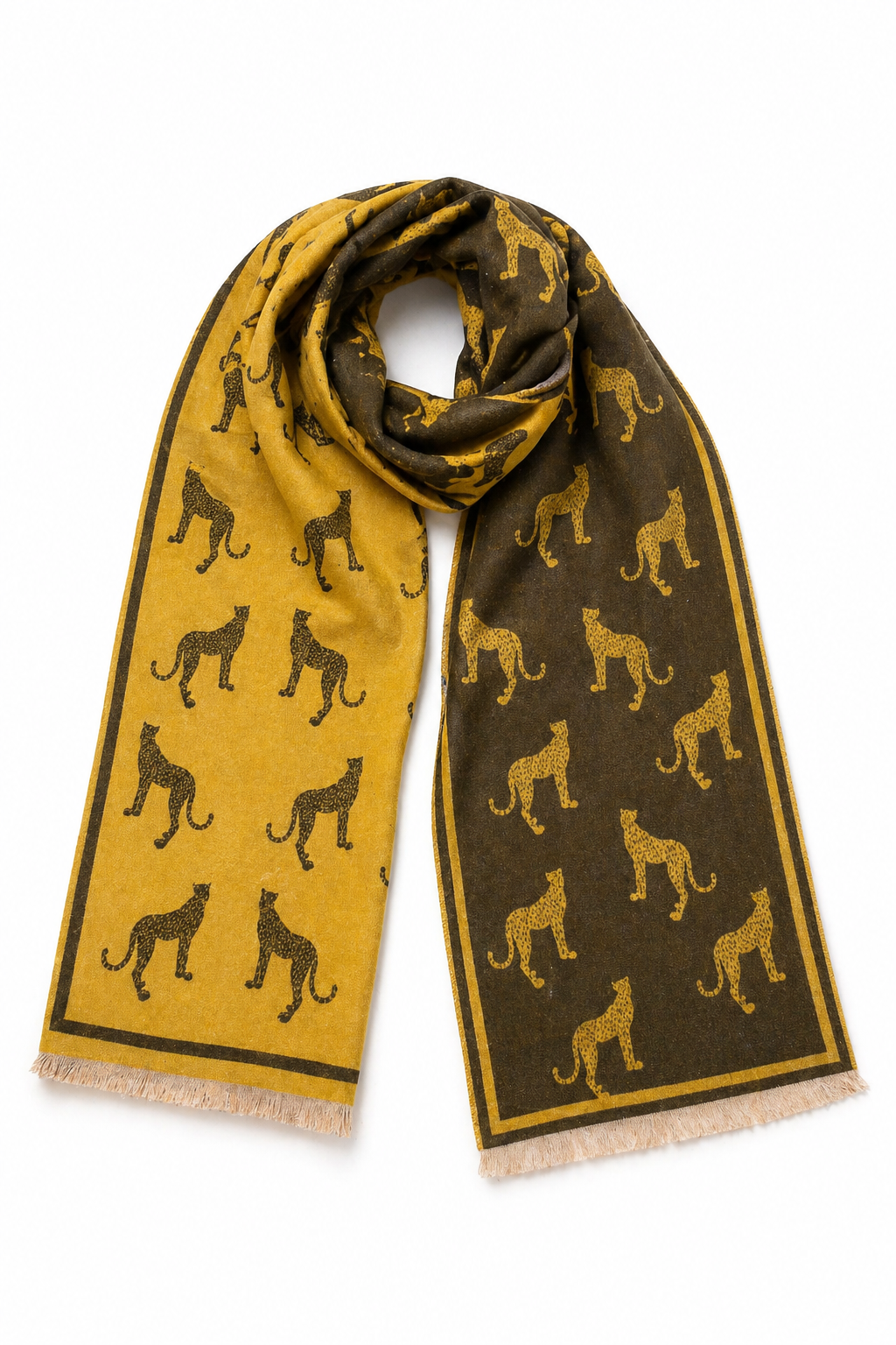 PASHMINA LEOPARDO VERDE