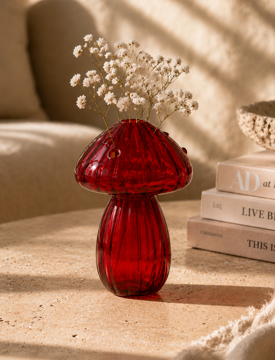 HONGO FLORERO ROJO