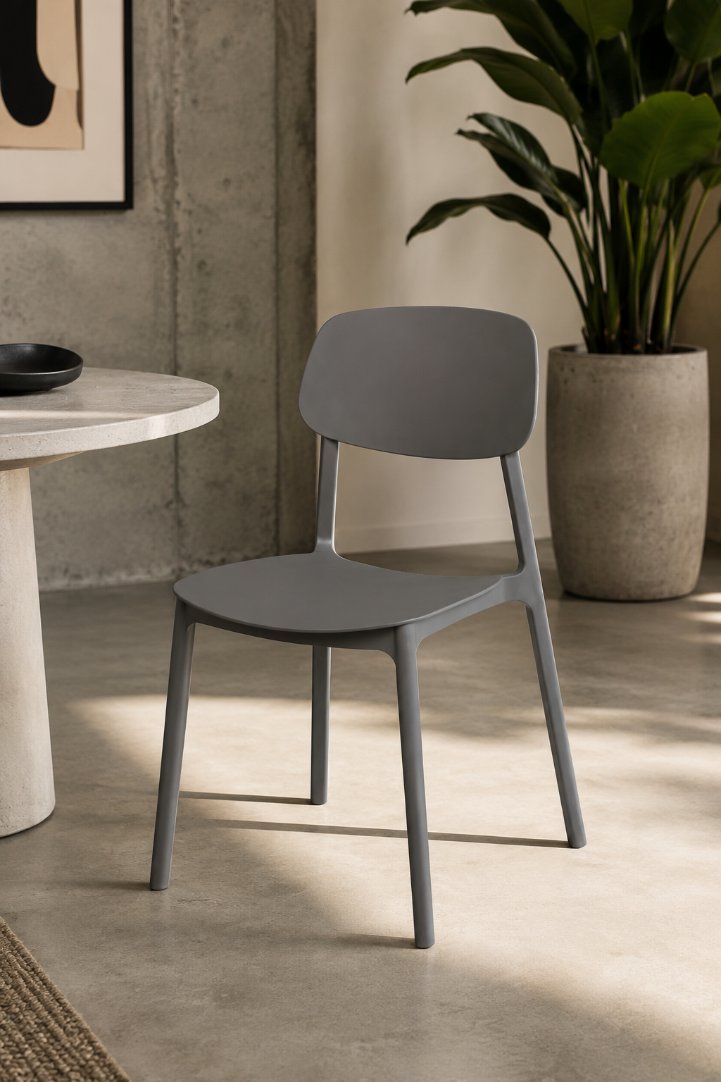 SILLA SIMPLE GRIS