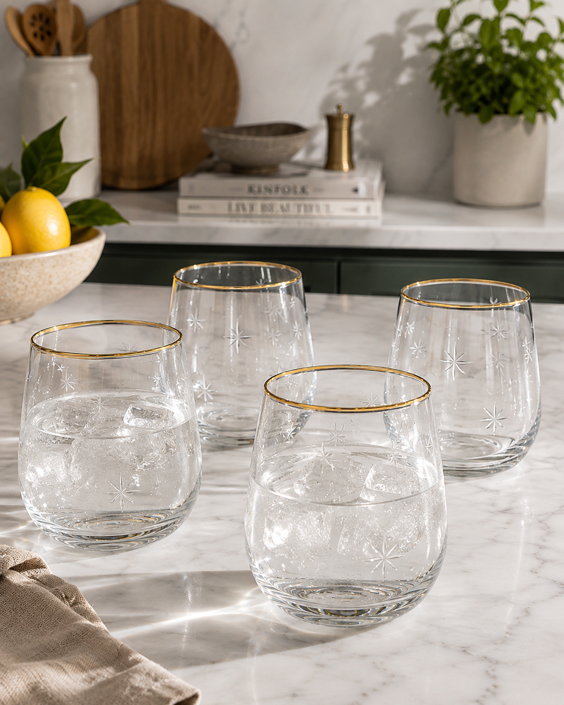 SET 4 VASOS STARS