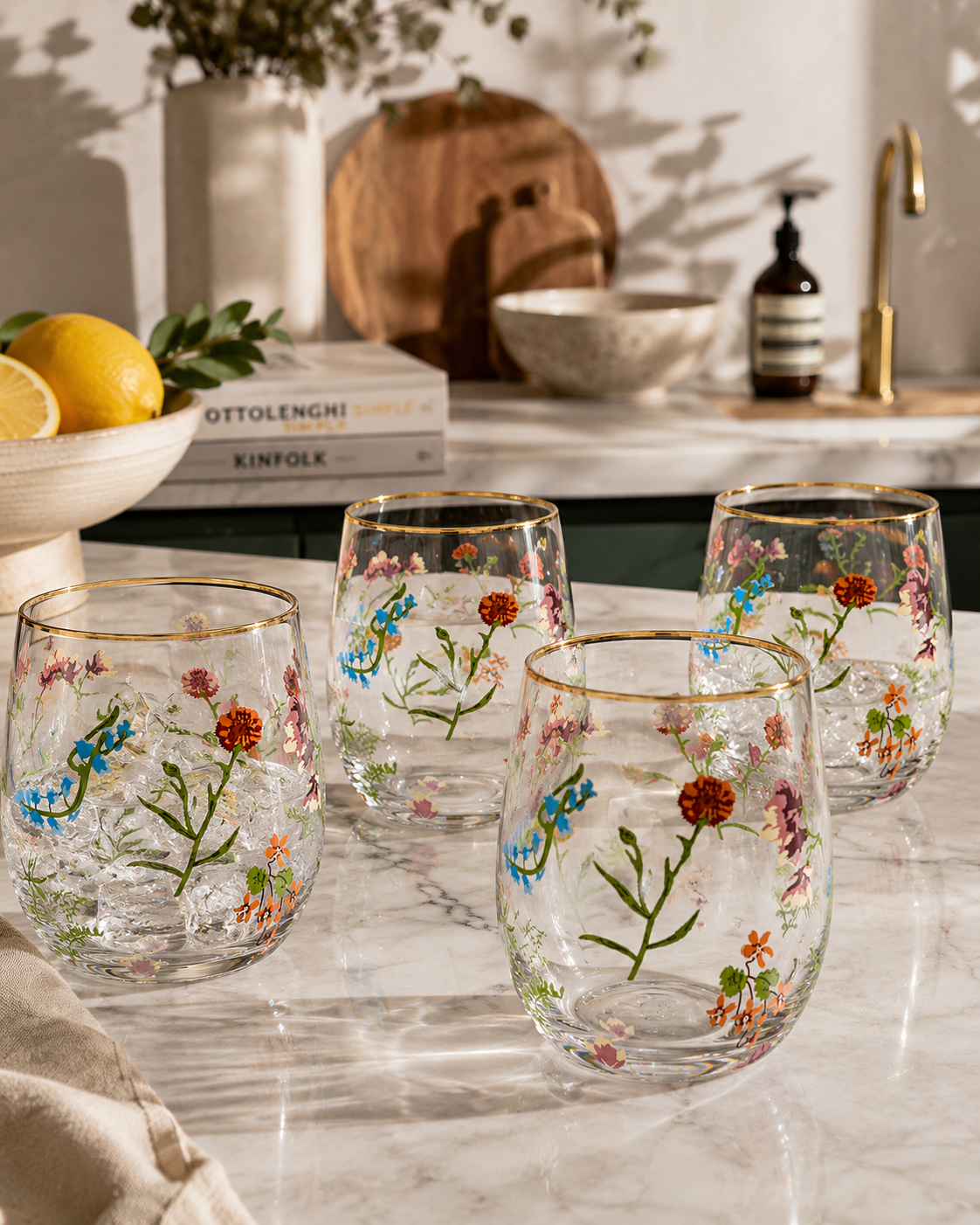 VASO FLORA BAJO SET4