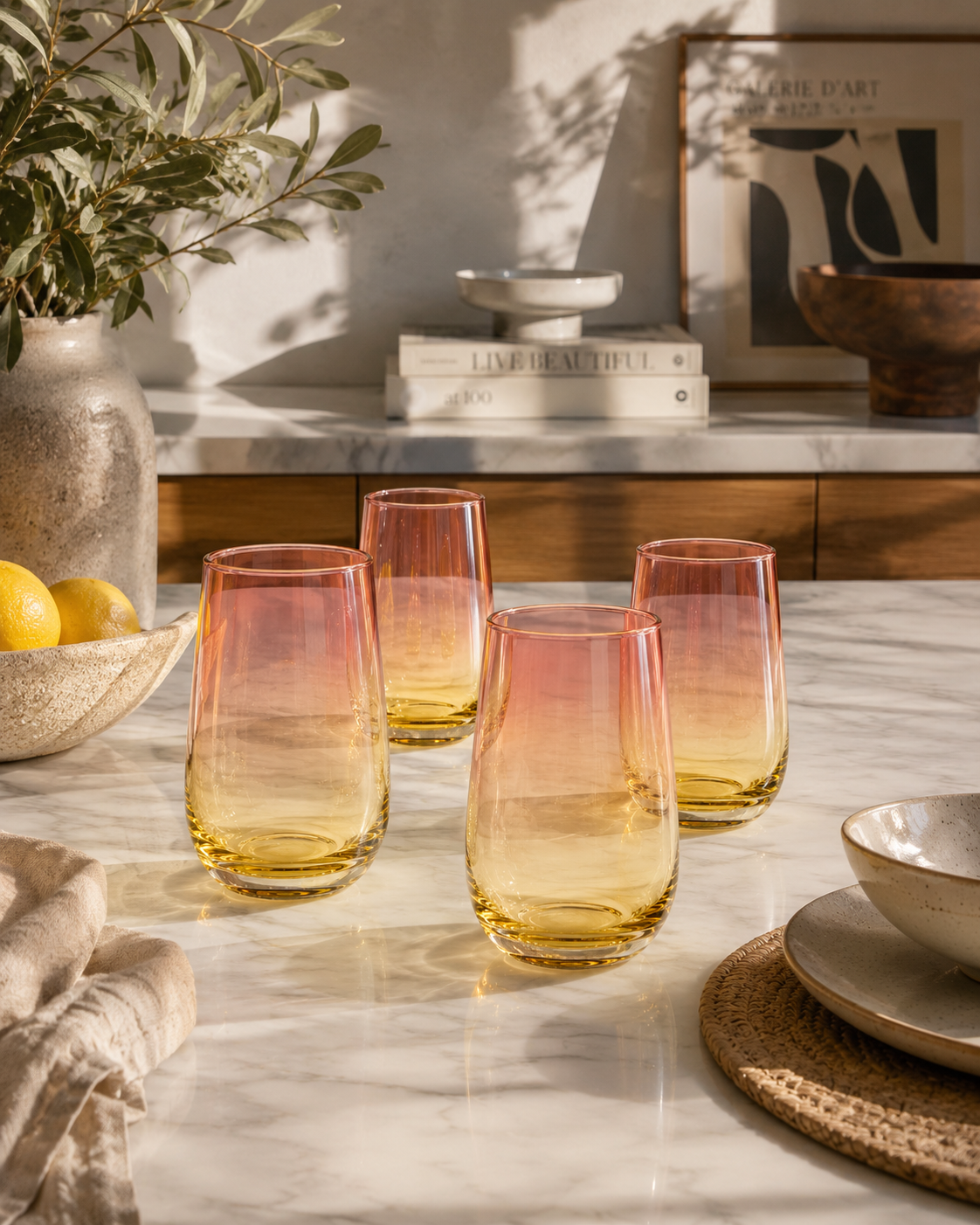 SET 4 VASO CARIBE GRANDE