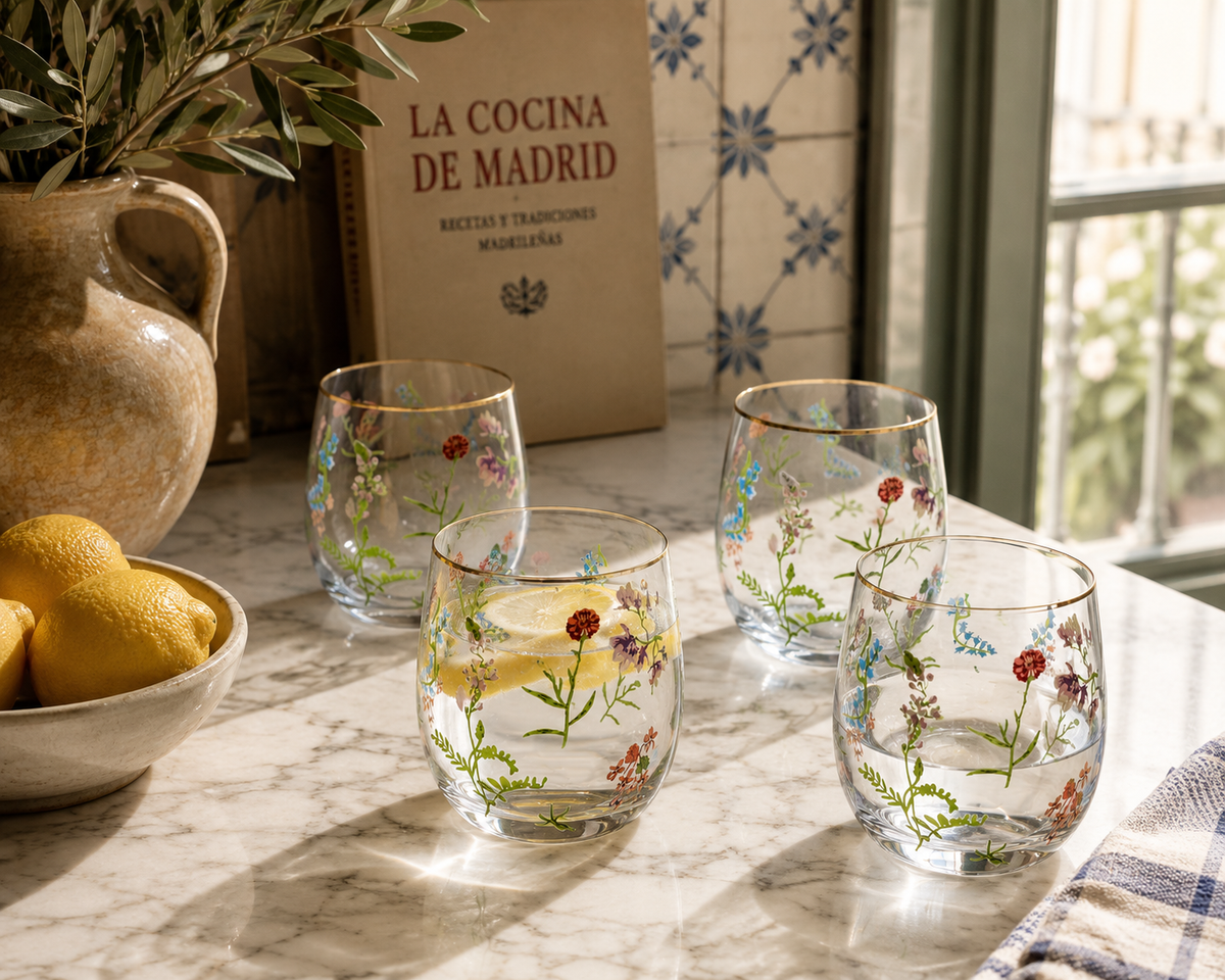 VASO FLORA SET 4