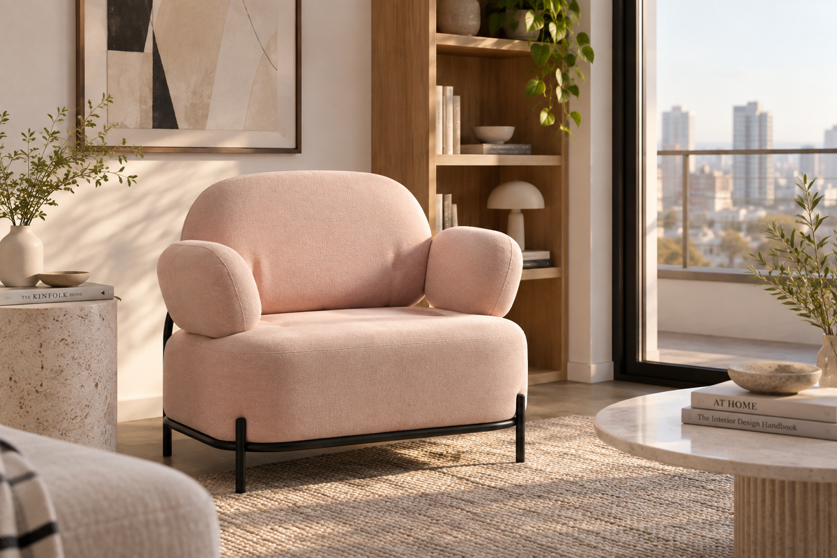 SOFA 1 CUERPO ORON COLOR PINK