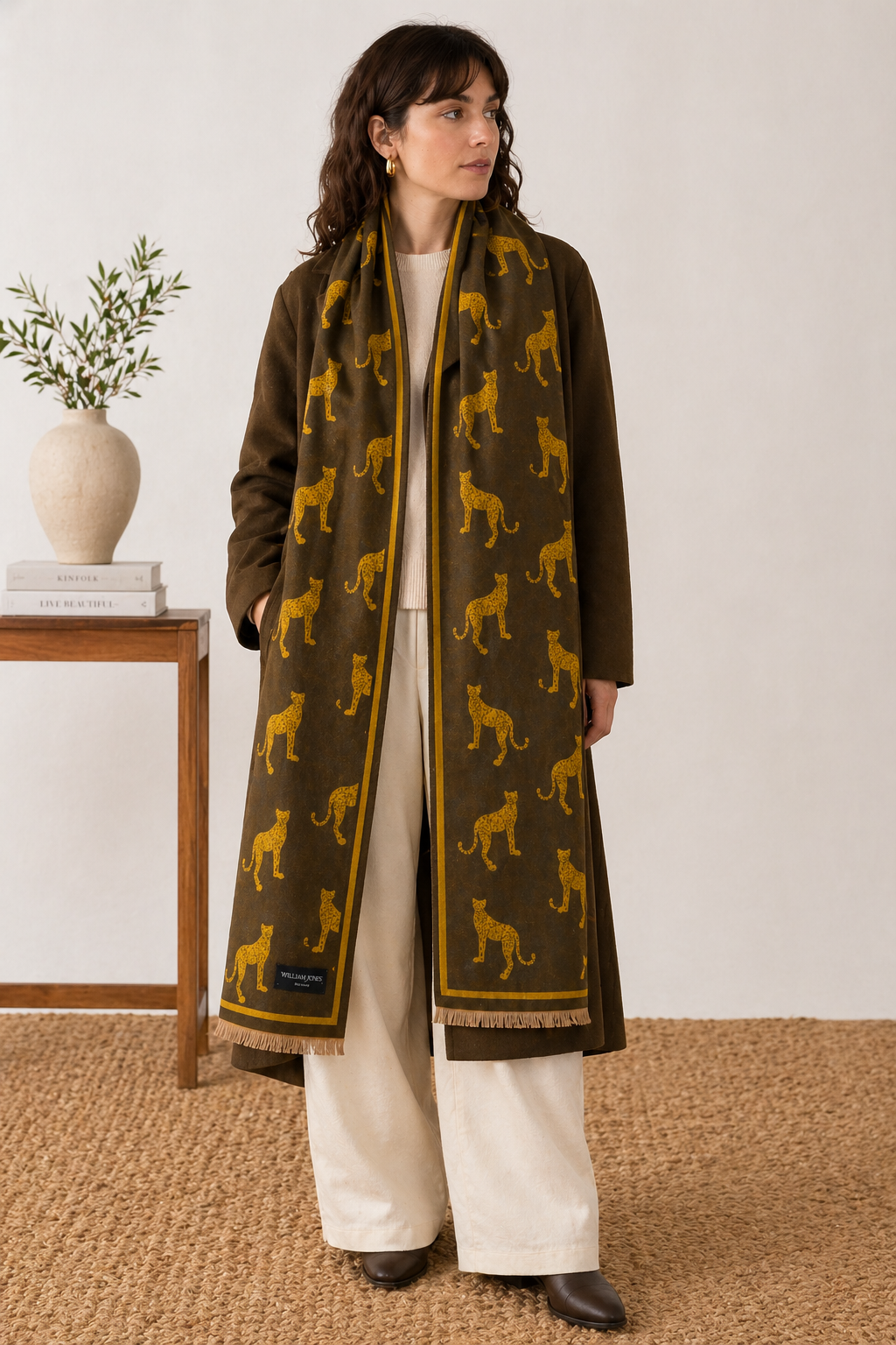 PASHMINA LEOPARDO VERDE