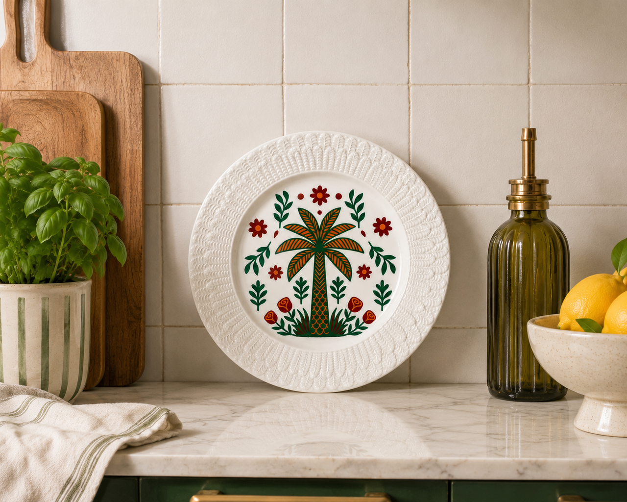 PLATO PALMERA COLOR