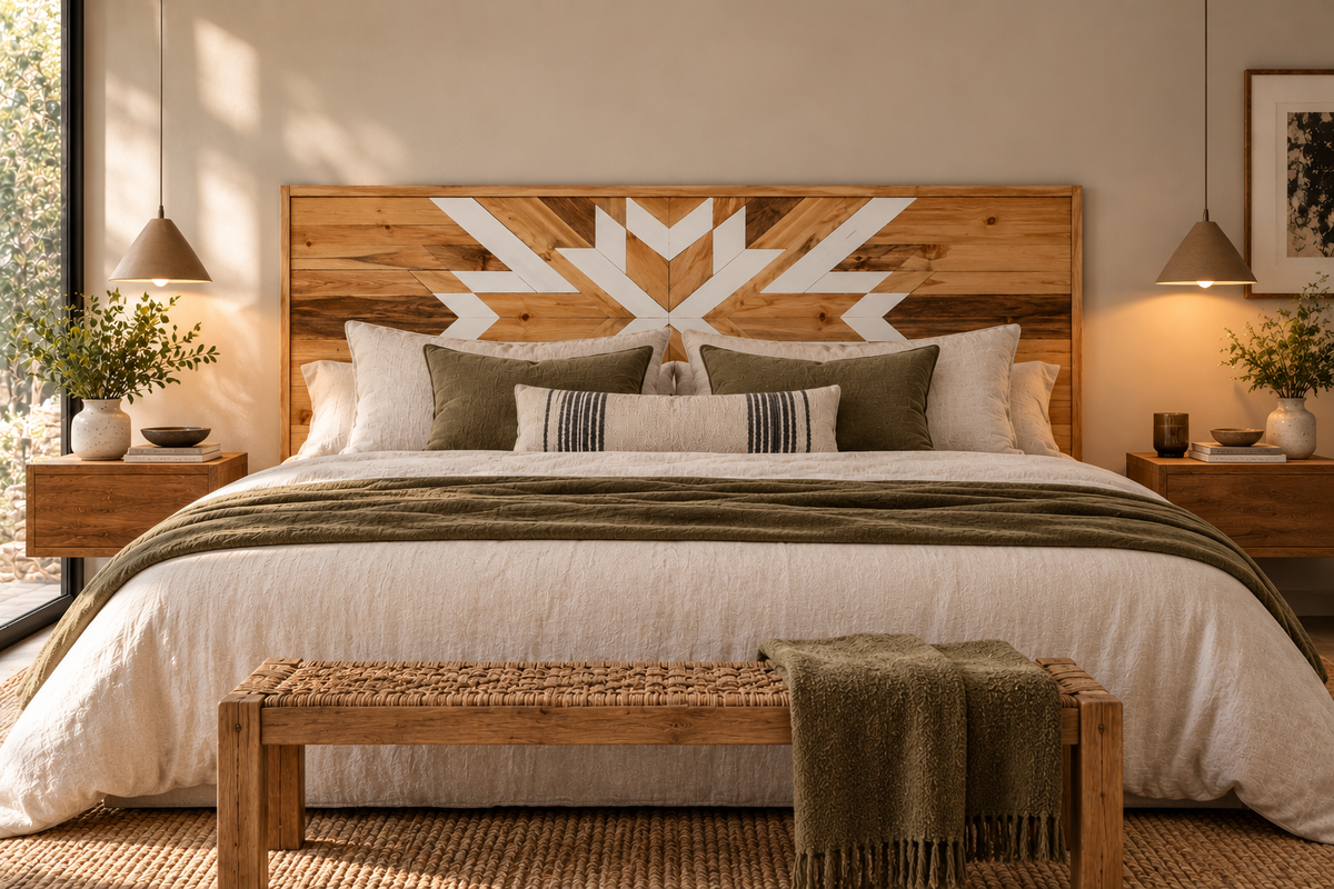 RESPALDO DE CAMA FOLK KING