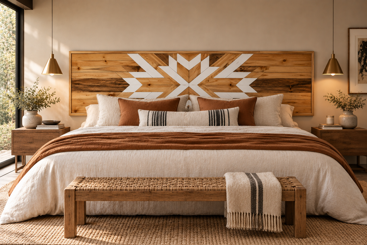 RESPALDO DE CAMA FOLK SUPER KING