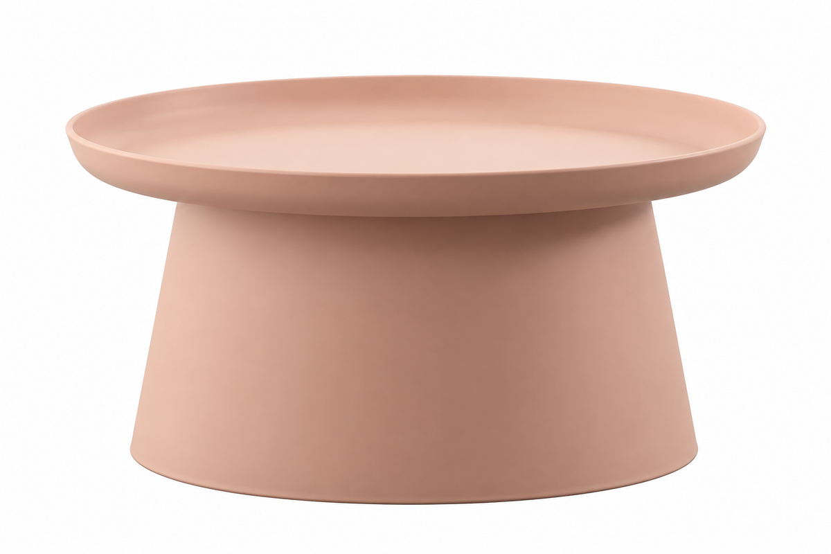 MESA DE CENTRO NIDO Ø70 CM COLOR ROSA