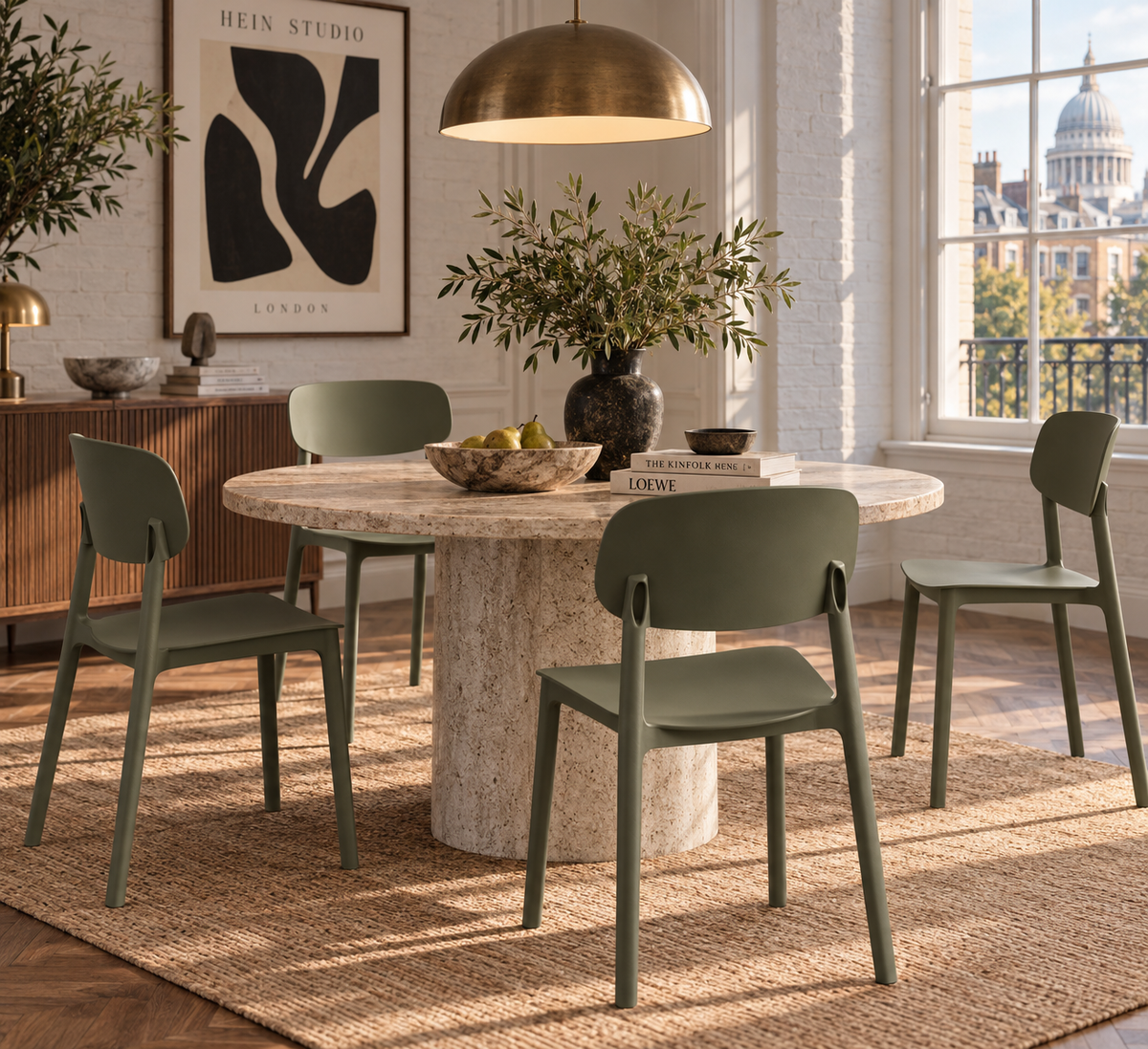 SILLA BRIT COLOR DARK GREEN